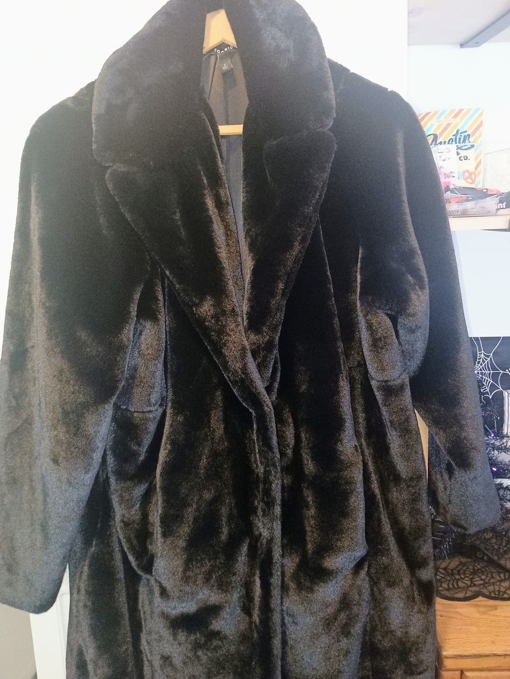 torrid Black Plush Faux Fur Teddy Coat